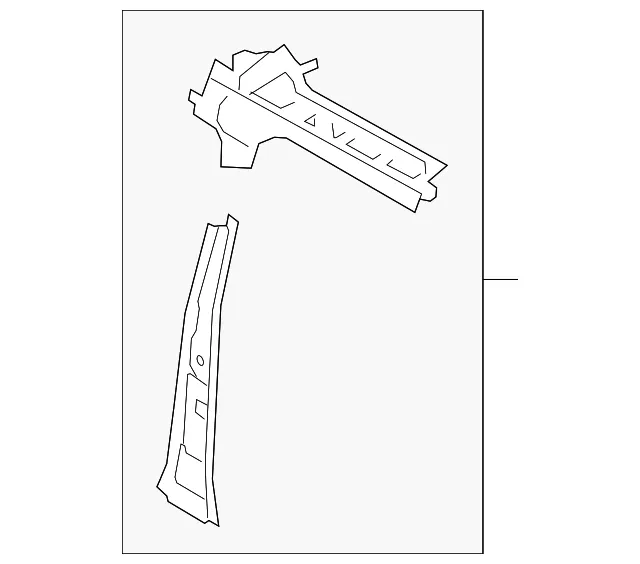 Body B-Pillar - Ford (dt1z61513a31ae)