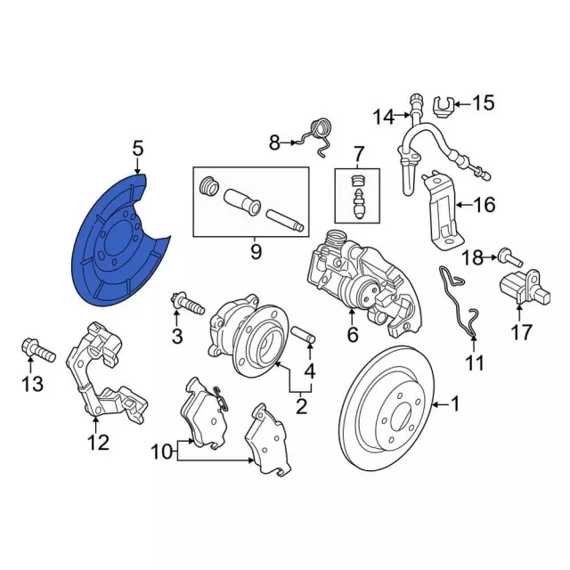 Splash Shield - Ford (dv6z2c028a) - view 11