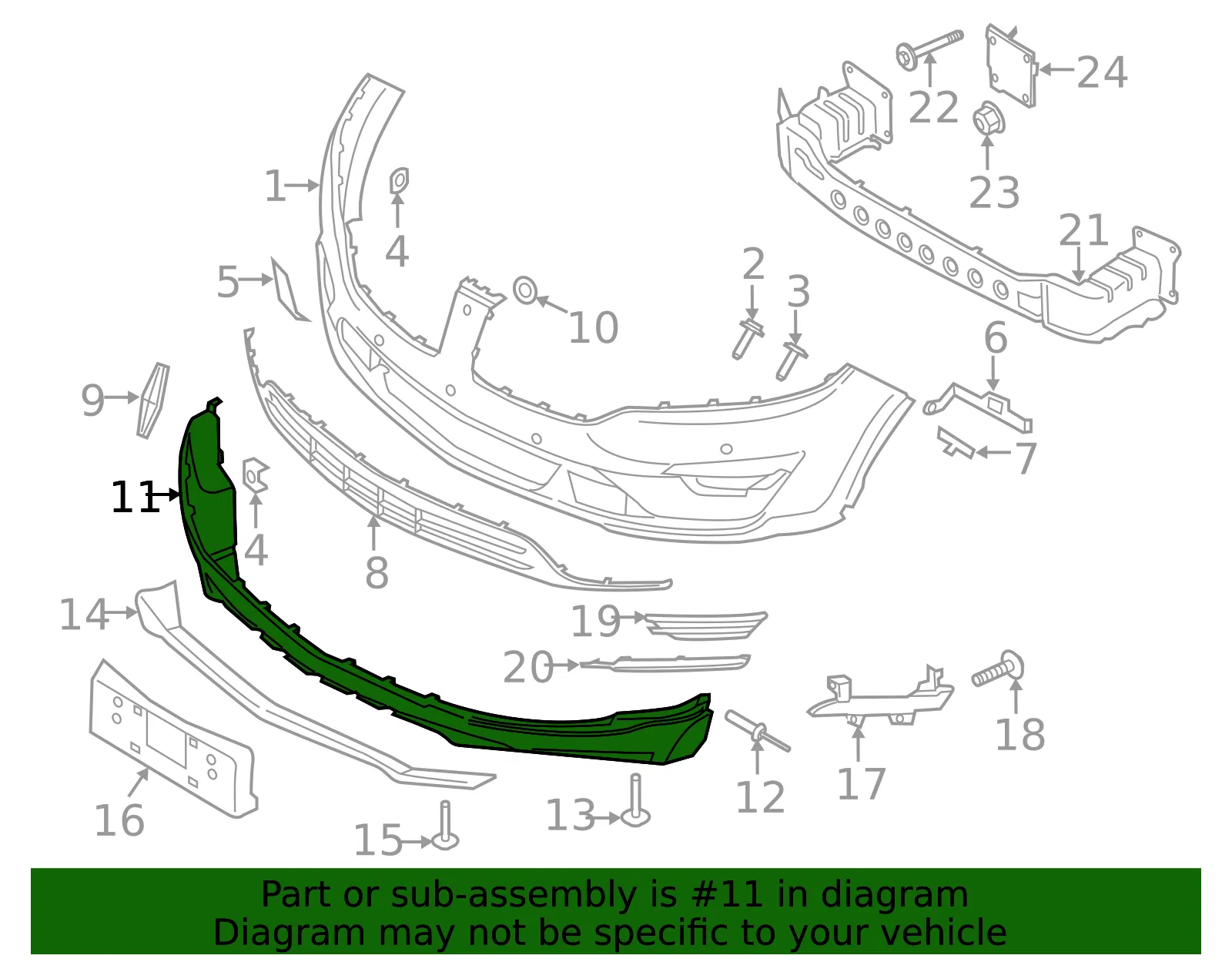 Valance - Ford (ej7z17626aa) - view 5