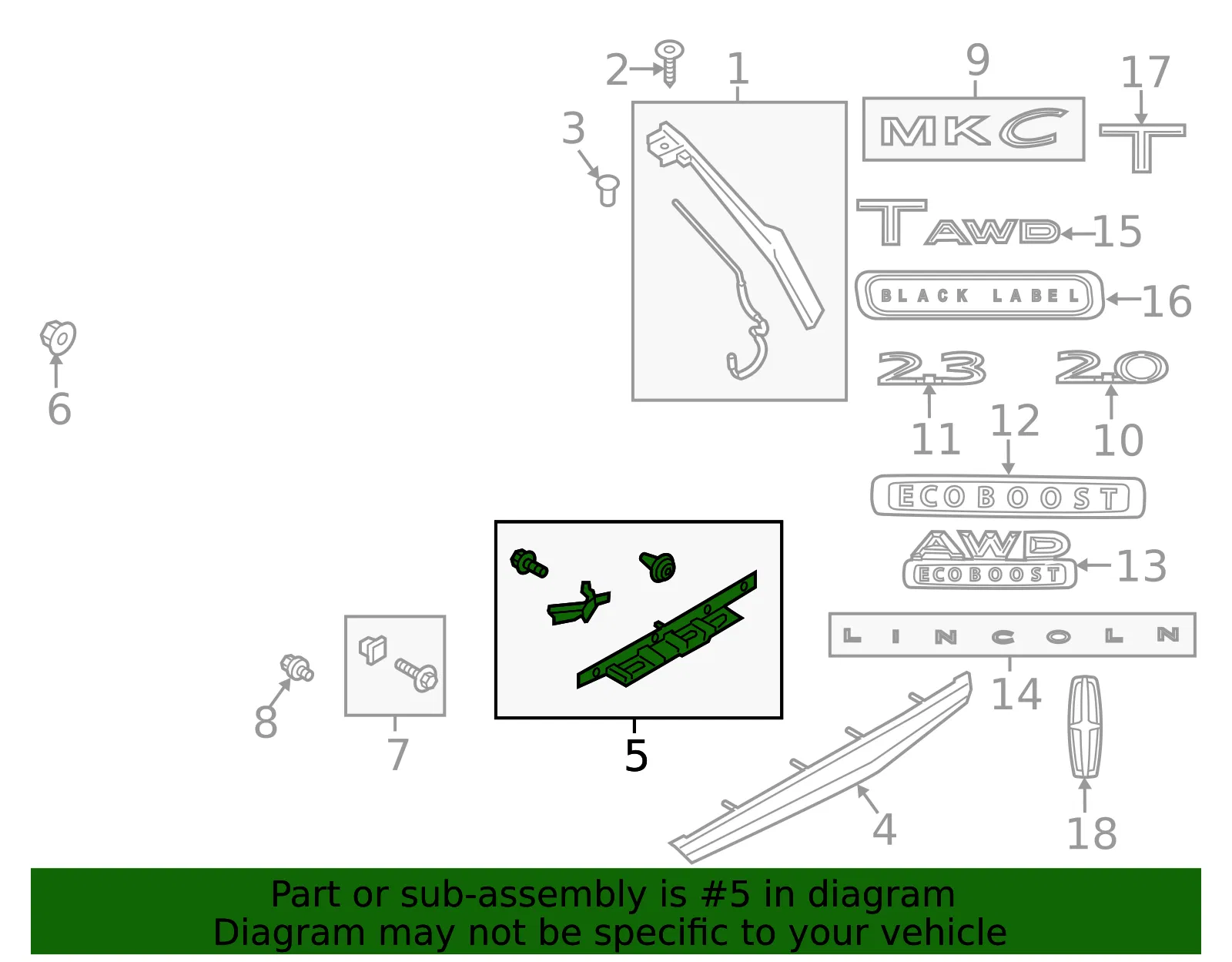 Handle Assembly Door Outer - Ford (ej7z7843401a) - view 4