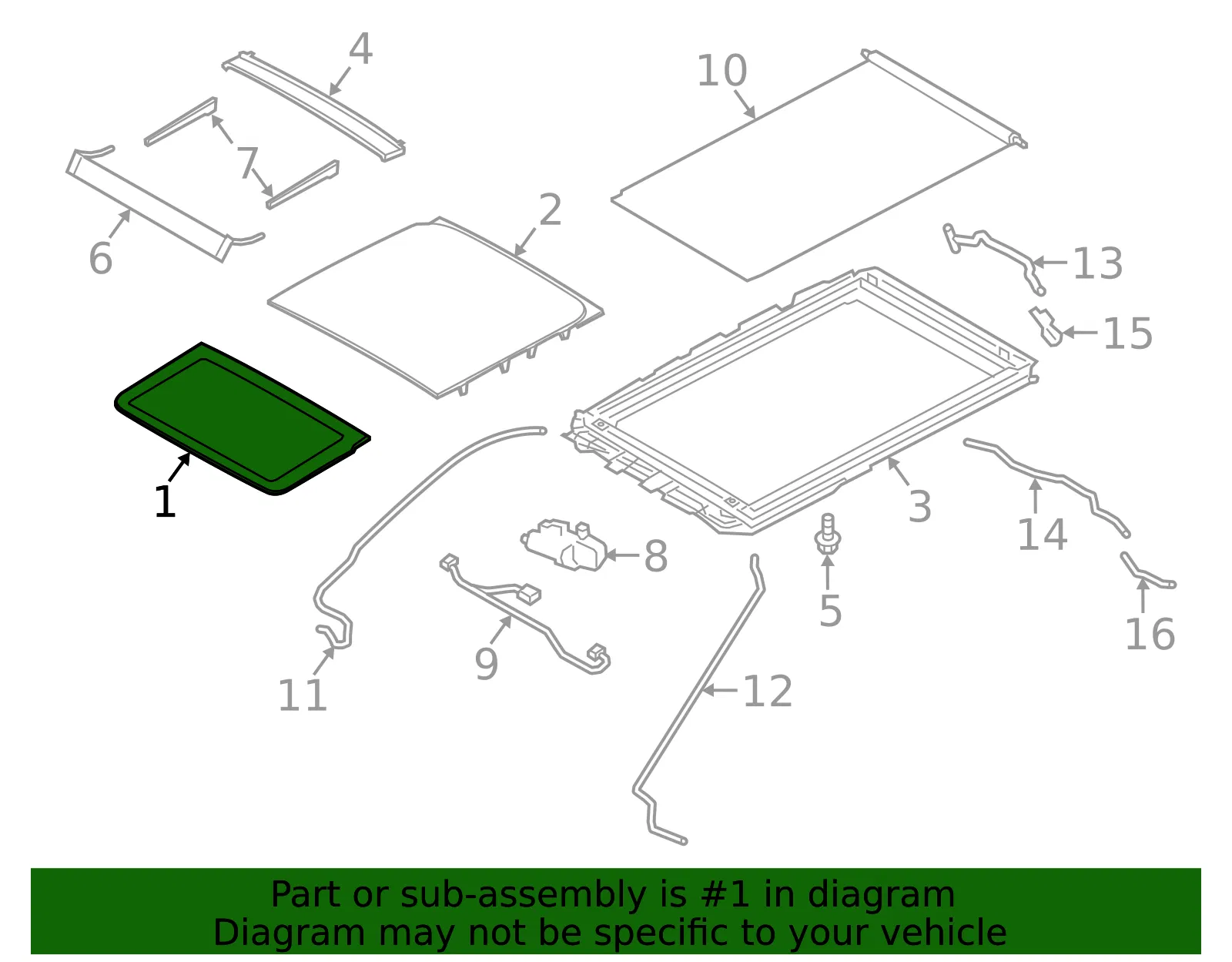 Front Glass - Ford (ej7z78500a18a) - view 3