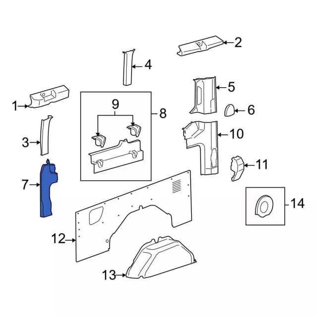Window Molding - Ford (ek4z6131004aa) - view 12