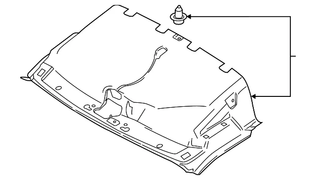 Front Headliner - Ford (ek4z6151916ge)