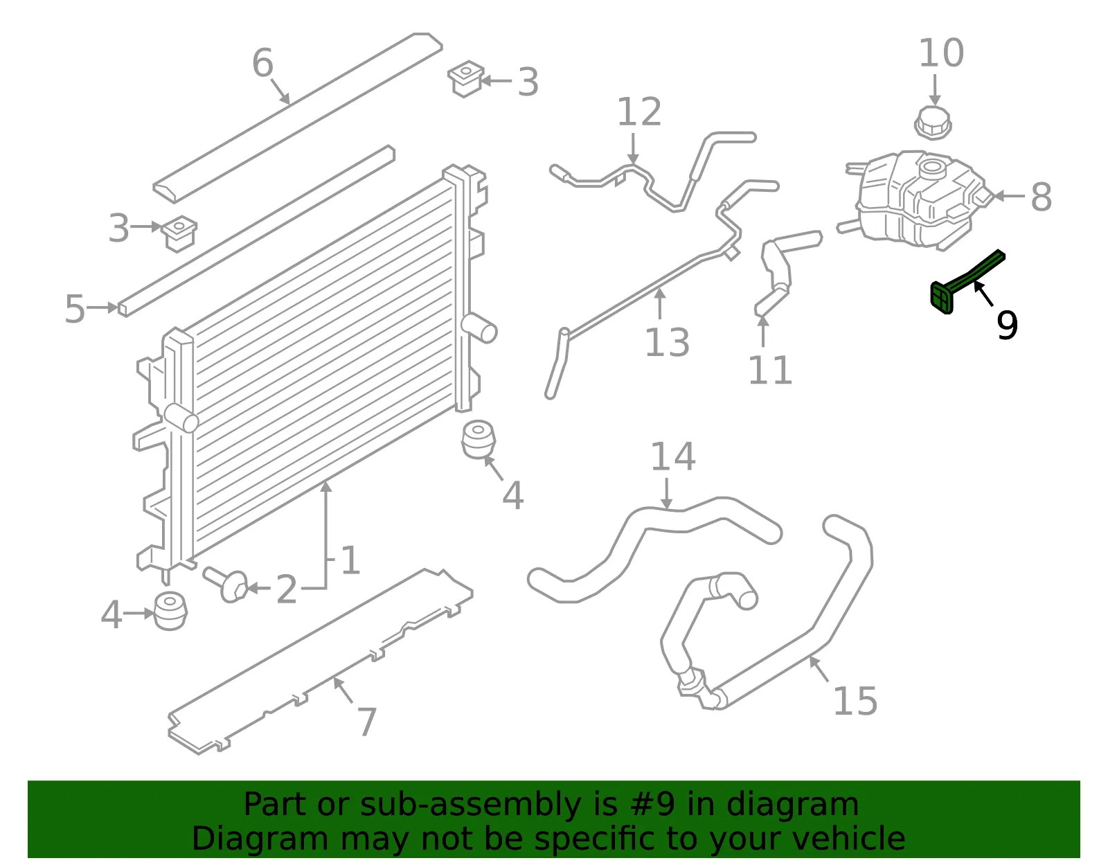 Apron Panel Front Bracket - Ford (f2gz8a082d) - view 4
