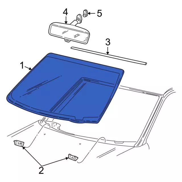 Windshield - Ford (f65z1503100aa) - view 6