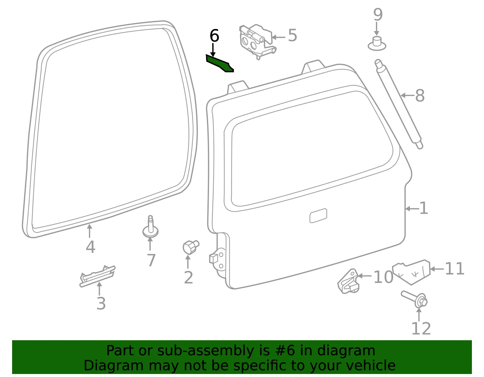 Hinge Pad - Ford (f75z7842840aa) - view 4