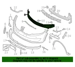 Lower Grille - Ford (fa1z17b968aa) - view 10