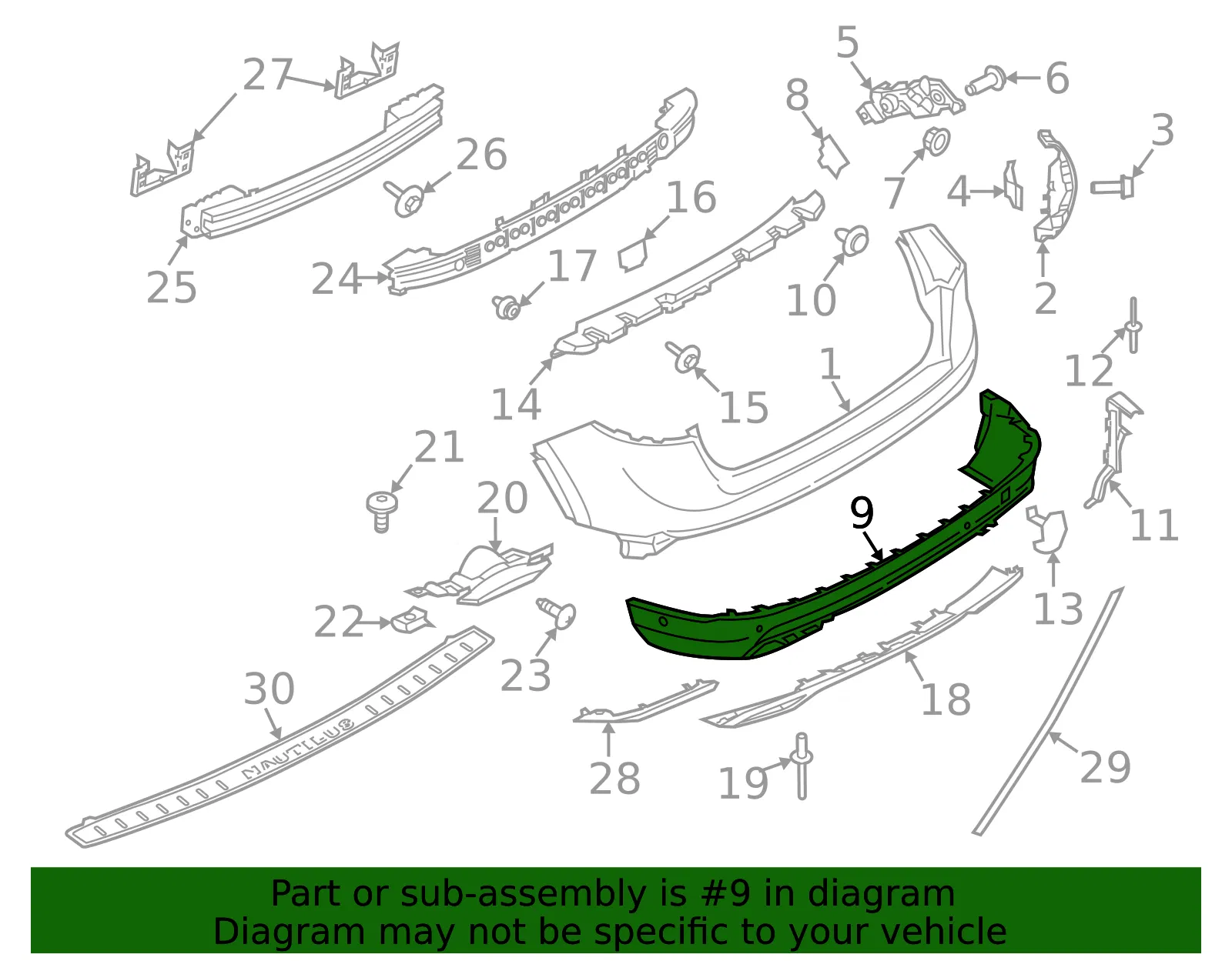 Bumper Extension - Ford (fa1z17f828bc) - view 4