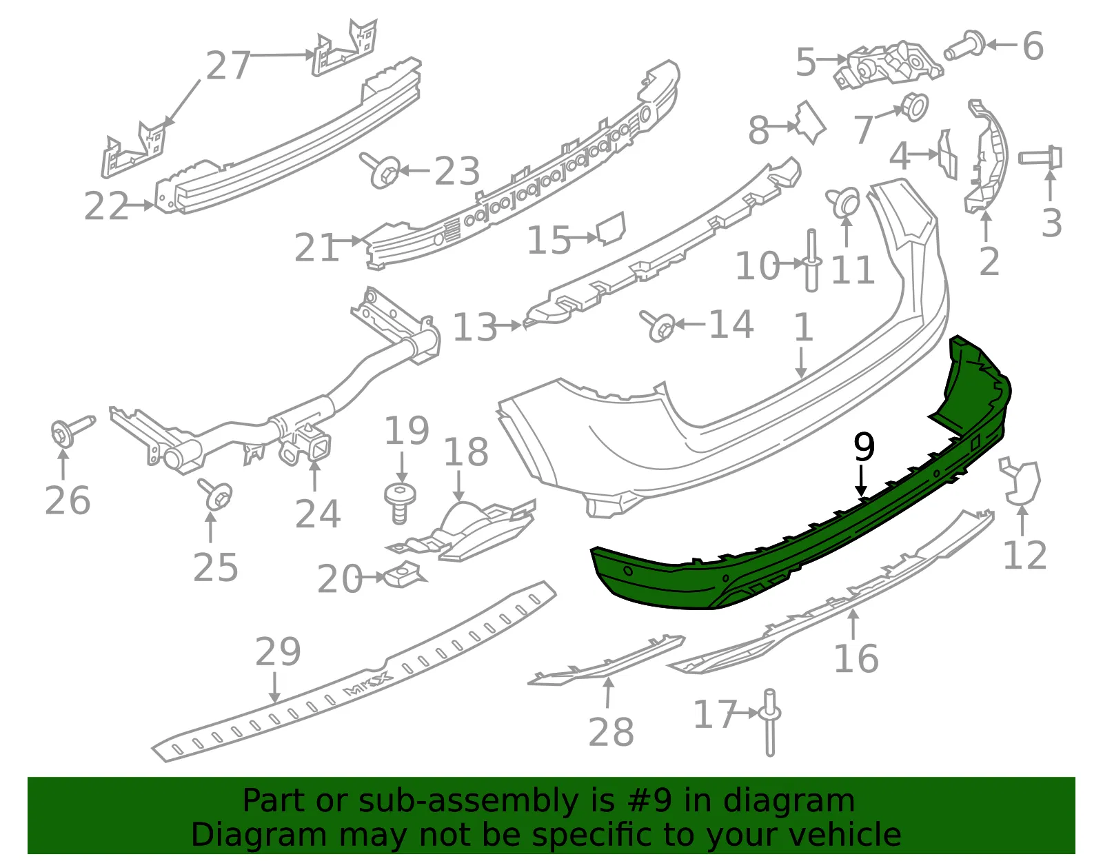 Bumper Extension - Ford (fa1z17f828cd) - view 4