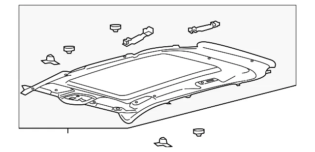 Headlining Roof - Ford (fa1z5851916dr)