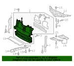 Bracket Radiator Grille - Ford (fa1z8b455a) - view 18