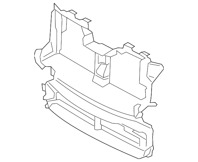 Bracket Radiator Grille - Ford (fa1z8b455a) - view 6