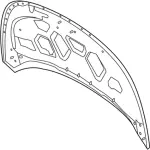 Hood Panel - Ford (fb5z16612a) - view 13