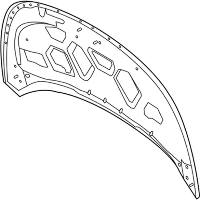 Hood Panel - Ford (fb5z16612a) - view 4