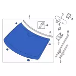 Windshield - Ford (fb5z7803100a) - view 10