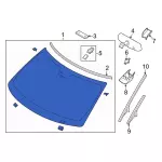 Windshield - Ford (fb5z7803100b) - view 8