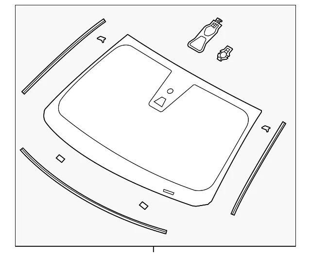 Windshield - Ford (fg1z5403100a) - view 3