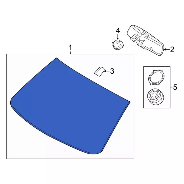 Windshield - Ford (fg1z5403100a) - view 6