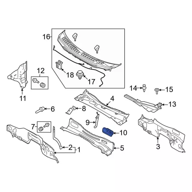 Water Deflector - Ford (fl3z1502409a) - view 4