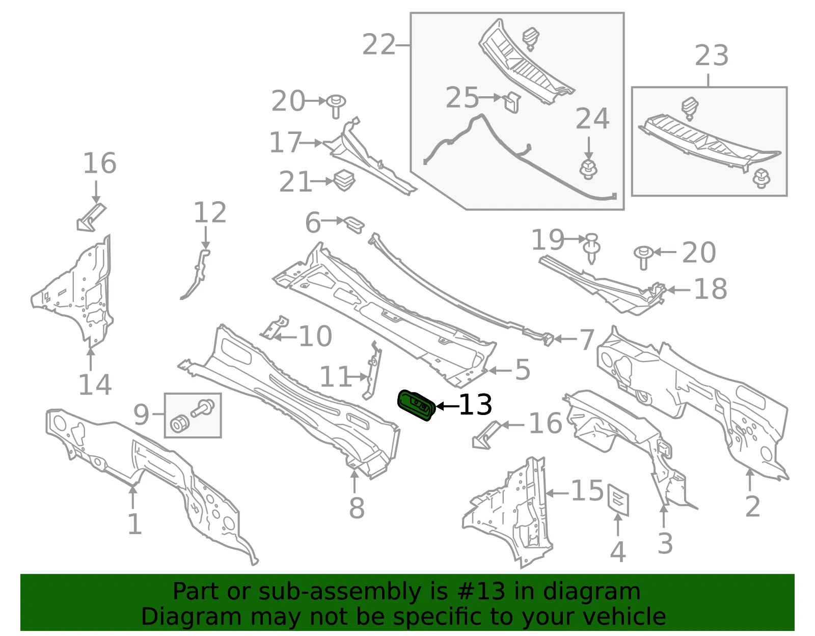 Water Deflector - Ford (fl3z1502409a) - view 6