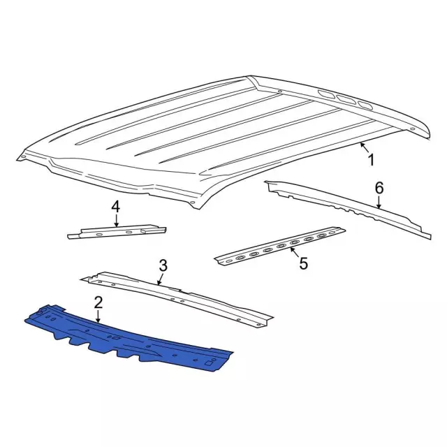 Windshield Header - Ford (fl3z1503410a) - view 10