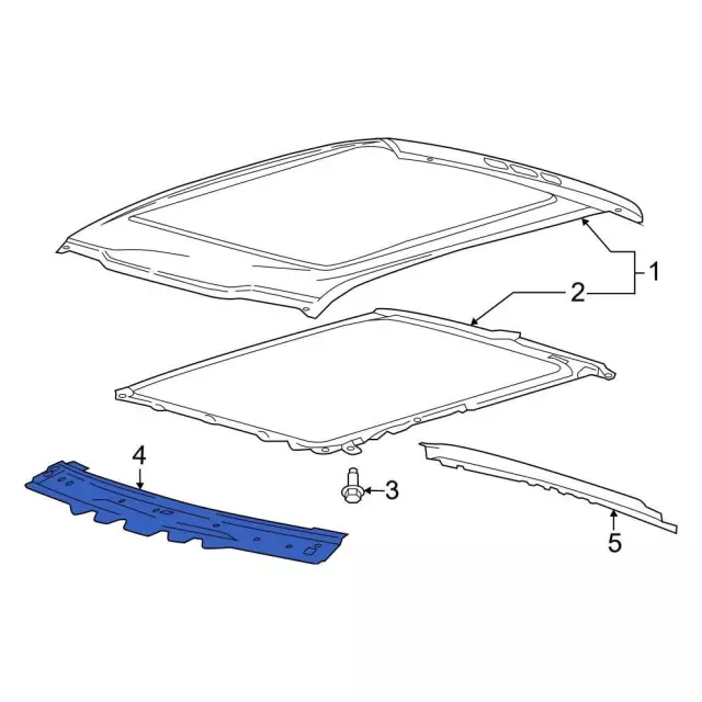 Windshield Header - Ford (fl3z1503410a) - view 11