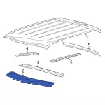 Windshield Header - Ford (fl3z1503410a) - view 15
