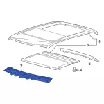 Windshield Header - Ford (fl3z1503410a) - view 17