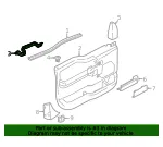 Door Interior Trim Panel Bracket - Ford (fl3z1524116a) - view 14