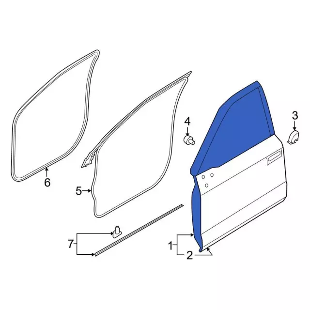 Door Shell - Ford (fl3z1620124c) - view 13