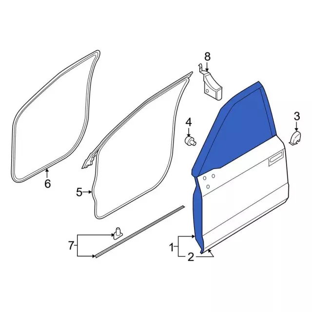 Door Shell - Ford (fl3z1620125c) - view 4