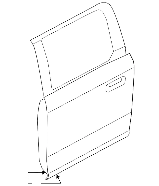 Door Shell - Ford (fl3z1624630d) - view 6