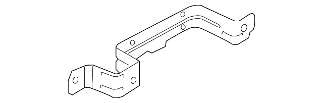 Door Interior Trim Panel Bracket - Ford (fl3z1824116a) - view 2