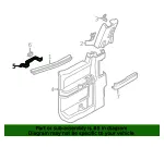 Door Interior Trim Panel Bracket - Ford (fl3z1824116a) - view 6