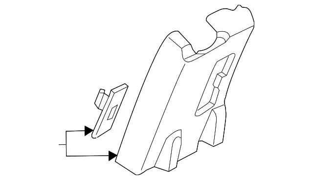 Window Molding - Ford (fl3z1825504ag) - view 3