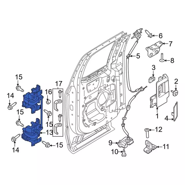 Door Hinge - Ford (fl3z1826800c) - view 6