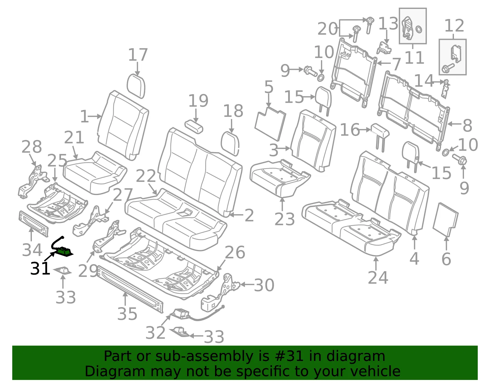 Handle - Ford (fl3z1862418af) - view 5
