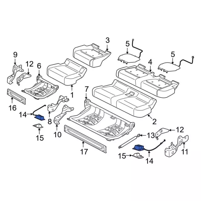Handle - Ford (fl3z1862418af) - view 7