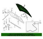 Hood Assembly - Ford (fl7z16612a) - view 7