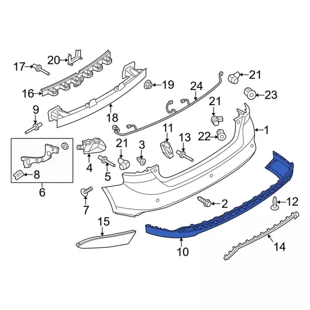 Valance Panel - Ford (fm5z17626baptm) - view 16