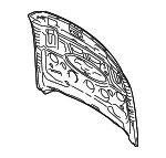 Hood Panel - Ford (fr3z16612e) - view 15