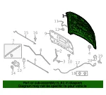 Hood Panel - Ford (fr3z16612e) - view 16