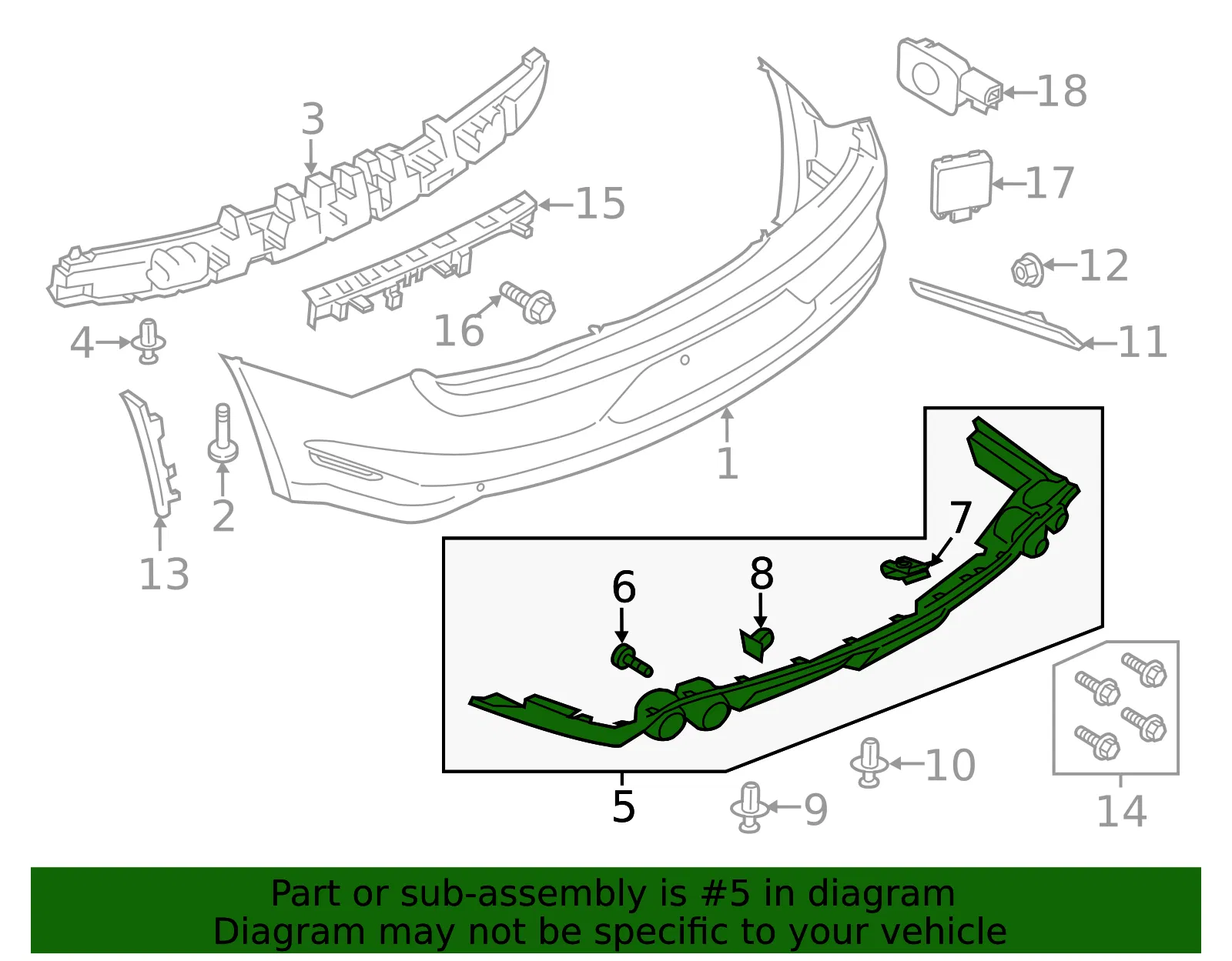 Valance Panel - Ford (fr3z17f828ab) - view 12