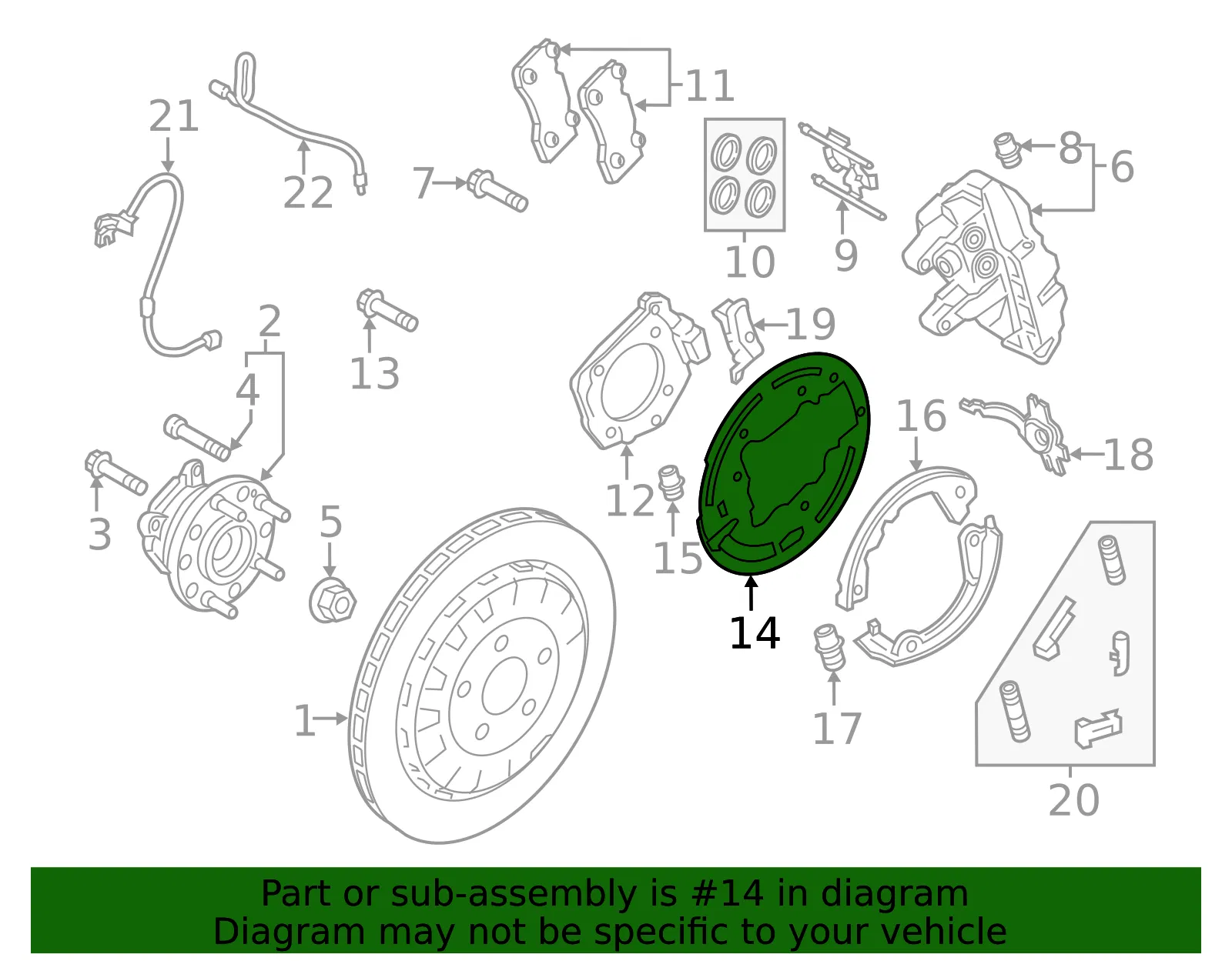 Splash Shield - Ford (fr3z2c028f) - view 6