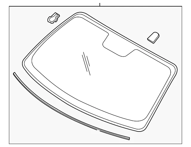 Windshield - Ford (fr3z6303100e) - view 4
