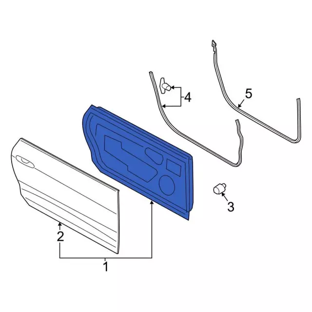 Door Shell - Ford (fr3z6320125a) - view 3