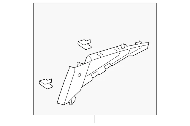 Window Trim - Ford (fr3z6352018ad) - view 3