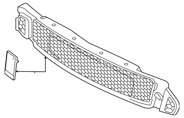 Upper Grille - Ford (fr3z8200bb) - view 4