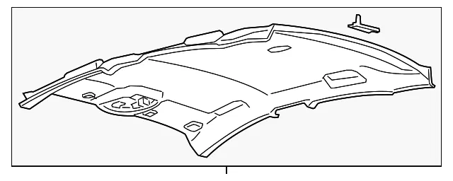 Headliner - Ford (fs7z5451916ab) - view 3