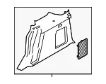 Interior Quarter Panel Trim Panel - Ford (ft1z1731013ja) - view 11